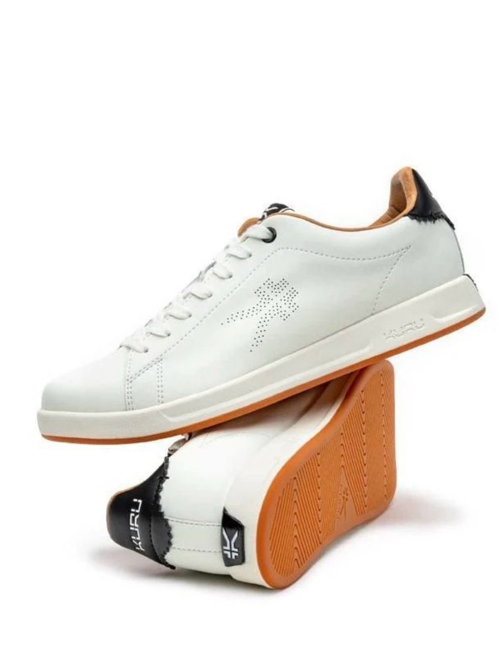 Kuru Roam Classic Court Womens Size 7.5 White Athletic Leather Shoes Sneakers